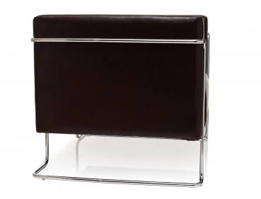 Bueroland HAMFAT Loungesofa Kunstleder braun 1-Sitzer