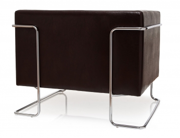 Bueroland HAMFAT Loungesofa Kunstleder braun 1-Sitzer