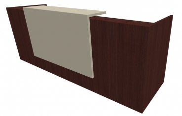 Quadrifoglio Z2 Empfangstheke C02 Wenge/seidengrau Gestell:weiss