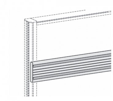 Geramoebel ECOPRO Zubehoer Funktionsleiste 160cm