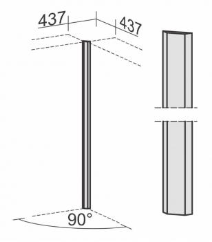 Preview: Geramoebel FLEX Eckverbinder Buche