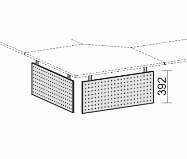 geramoebel-cpro-knieraumblende-fuer-fuenfeck-verkettungsplatte-silber