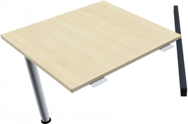 Geramoebel 4FLEX Zubehoer Quadratplatte Ahorn 80x80cm Gestell:silber