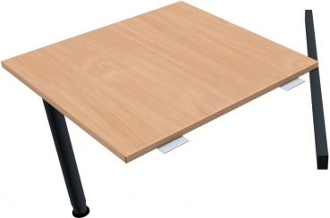 Geramoebel 4FLEX Zubehoer Quadratplatte Buche 80x80cm Gestell:anthrazit