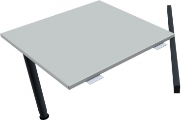 Geramoebel 4FLEX Zubehoer Quadratplatte lichtgrau 80x80cm Gestell:anthrazit