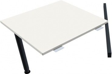 Geramoebel 4FLEX Zubehoer Quadratplatte weiss/Anthrazit 80x80cm