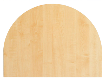 Hammerbacher Ansatztisch Halbkreis 60x80cm VRA60
