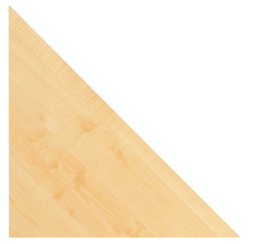 Hammerbacher Verkettungsplatte Dreieck 80x80cm VXE90 incl. Konsole