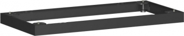 Geramoebel PRO Metallsockel f.Fluegeltuerenschrank schwarz 80cm