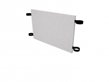 Hammerbacher H Zubehoer Rueckwandverkleidung silbern 80cm