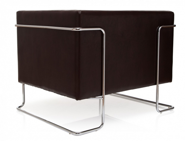 Bueroland HAMFAT Loungesofa Kunstleder braun 1-Sitzer