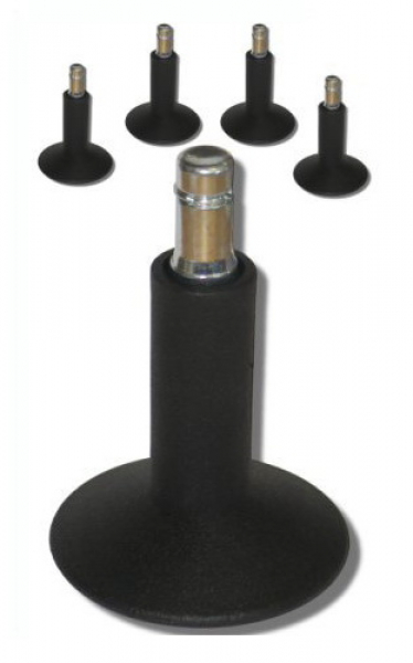 Bueroland UNIVERSAL Zubehoer Bodengleiter schwarz 65mm Stift:11mm