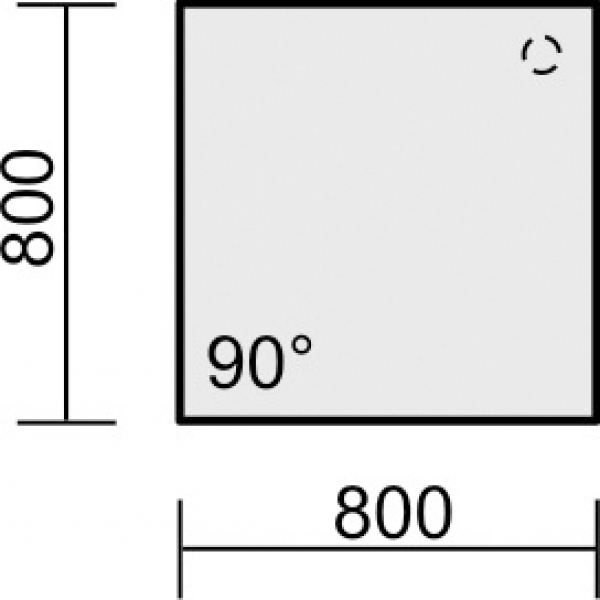 Geramöbel CFLEX Verkettungsplatte quadratisch 80x80cm