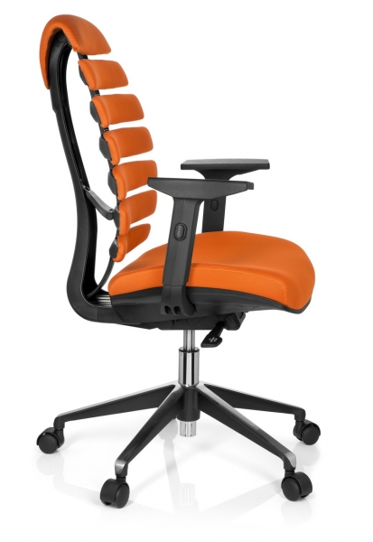 Bueroland KANA Drehstuhl Stoff schwarz/orange