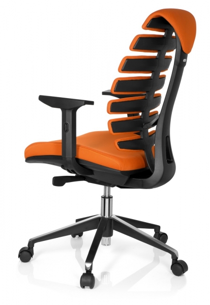 Bueroland KANA Drehstuhl Stoff schwarz/orange