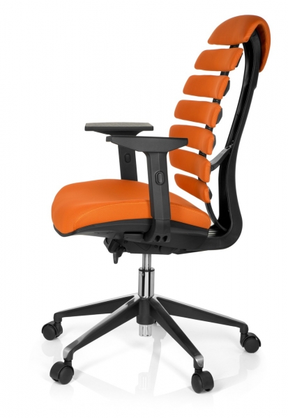 Bueroland KANA Drehstuhl Stoff schwarz/orange