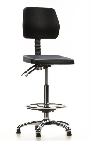 Bueroland WORX Arbeitsstuhl Hartschaum schwarz Mod.24