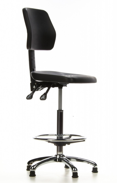Bueroland WORX Arbeitsstuhl Hartschaum schwarz Mod.24