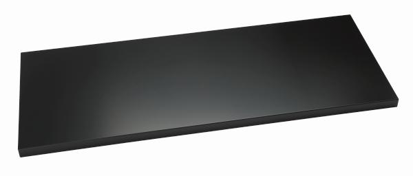 Fachboden mit Lateralhängevorrichtung für Flügeltürenschrank Universal, B 914 mm, Farbe schwarz