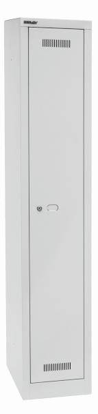 Bisley MONOBLOC Garderobenschrank eintürig lichtgrau