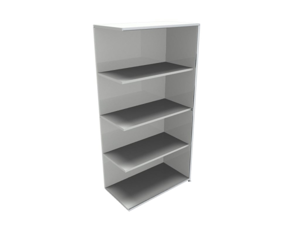 Bosse FAST Aktenregal Anbauregal weiss 80cm/4OH