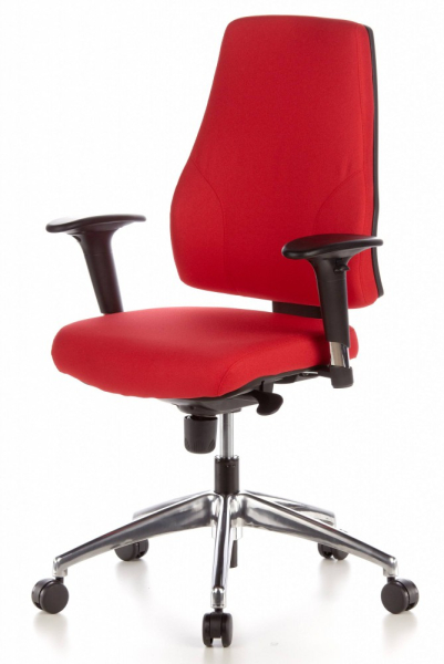Bueroland EICK Drehstuhl Stoff rot Mod.200