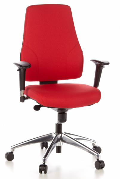 Bueroland EICK Drehstuhl Stoff rot Mod.200