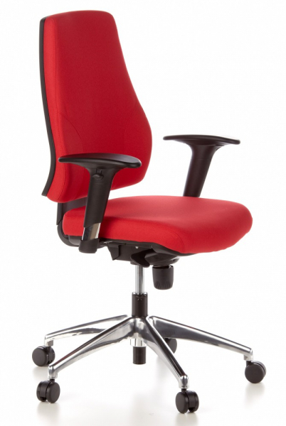 Bueroland EICK Drehstuhl Stoff rot Mod.200