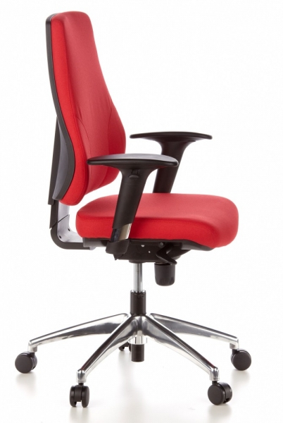 Bueroland EICK Drehstuhl Stoff rot Mod.200