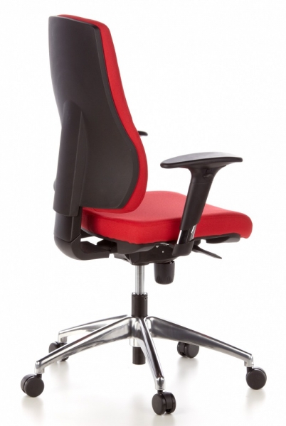 Bueroland EICK Drehstuhl Stoff rot Mod.200