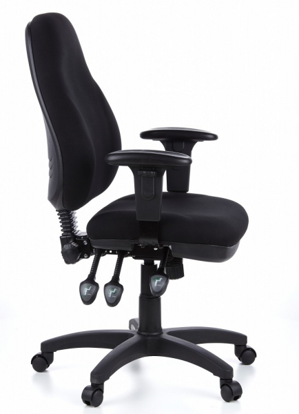 Bueroland PAMPLA Drehstuhl Stoff comfort schwarz
