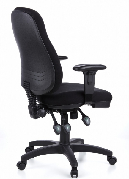 Bueroland PAMPLA Drehstuhl Stoff comfort schwarz