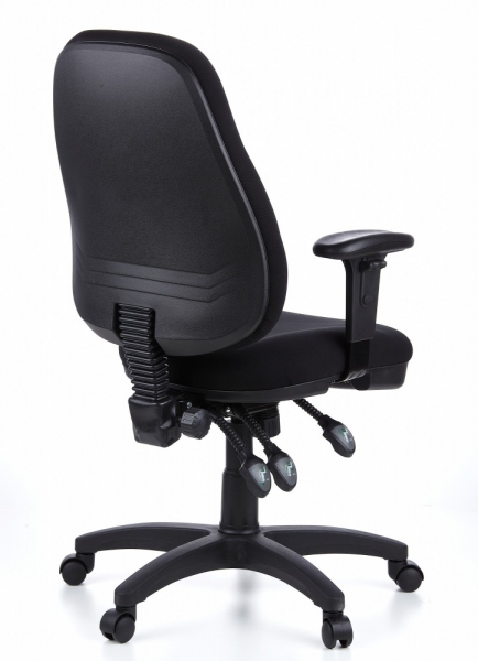 Bueroland PAMPLA Drehstuhl Stoff comfort schwarz