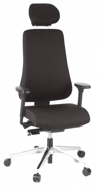 Bueroland EICK Chefsessel Stoff schwarz