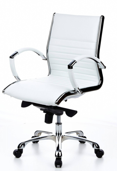 Bueroland MONALDO Drehstuhl Leder basic creme