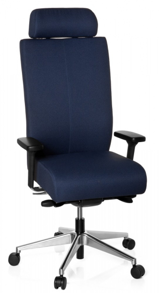 Bueroland EICK Drehstuhl Vollpolster blau