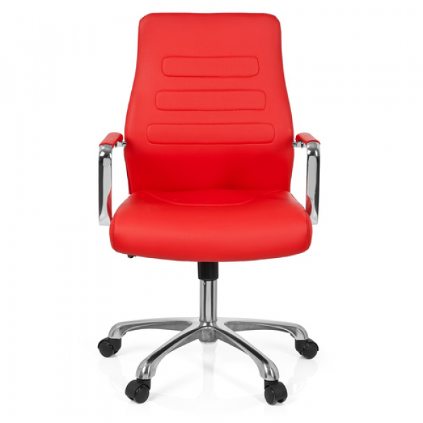 Bürostuhl / Chefsessel GRADO Kunstleder rot