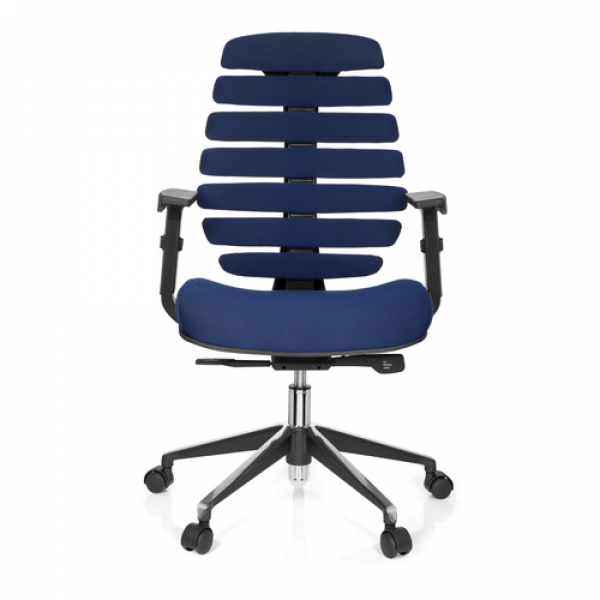 Bürostuhl / Drehstuhl KAUNA II Stoff blau