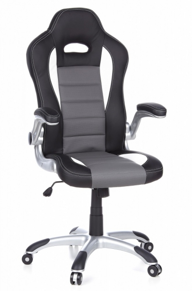 Bueroland FLORIDA Chefsessel Kunstleder schwarz/weiss/grau