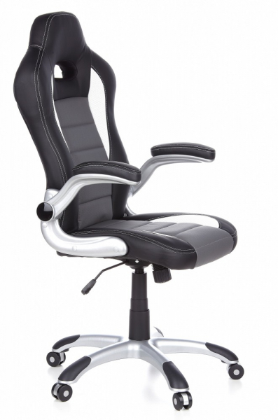 Bueroland FLORIDA Chefsessel Kunstleder schwarz/weiss/grau