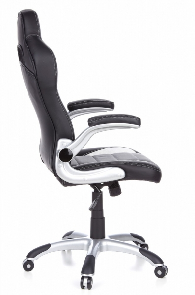 Bueroland FLORIDA Chefsessel Kunstleder schwarz/weiss/grau