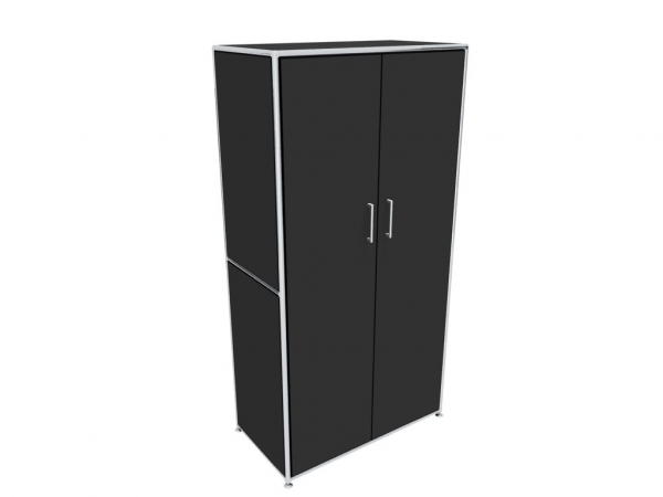 Bosse FAST Aktenschrank Grundschrank schwarz 82cm/4OH