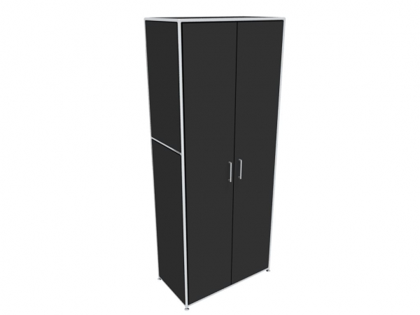 Bosse FAST Aktenschrank Grundschrank schwarz 80cm/5OH