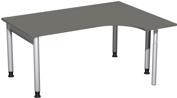 Geramoebel-4-Fuss-Pro-Cockpitform-Schreibtisch-hoehenverstellbar