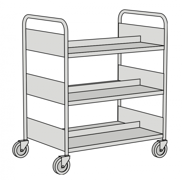 Kerkmann-UNIVERS-Buecherwagen-dreistoeckig-90x60cm