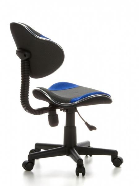 Bueroland CHILD Kinderdrehstuhl Stoff grau/blau