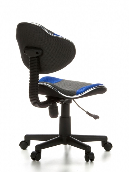 Bueroland CHILD Kinderdrehstuhl Stoff grau/blau