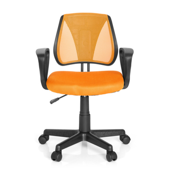 Kinderschreibtischstuhl / Kindersstuhl KID FUN Netzstoff orange