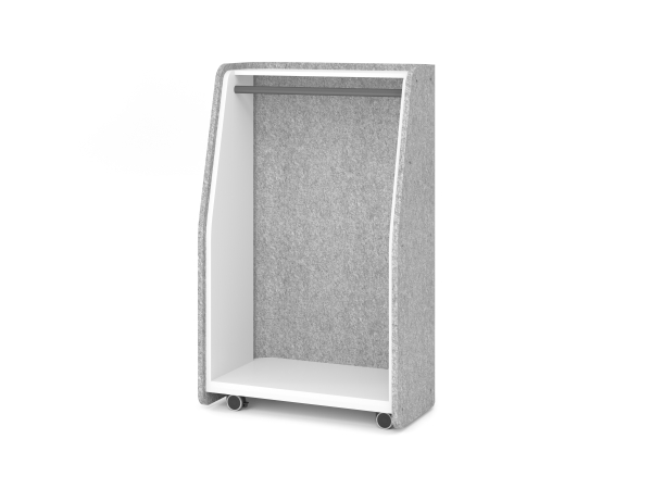 Hammerbacher mobile Garderobe mit Schallschutzvlies