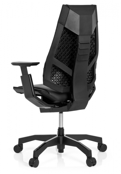 Bueroland PRIMO BLACK Drehstuhl Leder schwarz